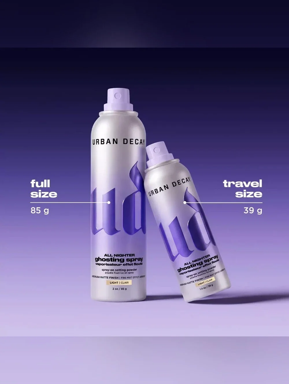 Urban Decay Ghosting Spray. Color:deep. Full Sized. Sprayed Once For Color Test